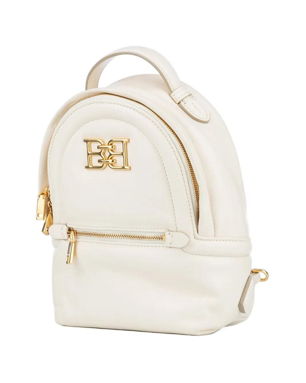 Bally White Monogram Backpack