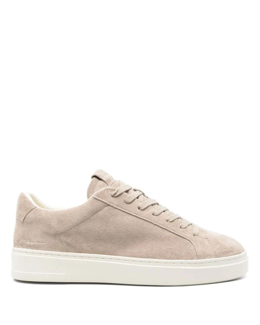 Crime London White Extralight Suede Sneakers for men