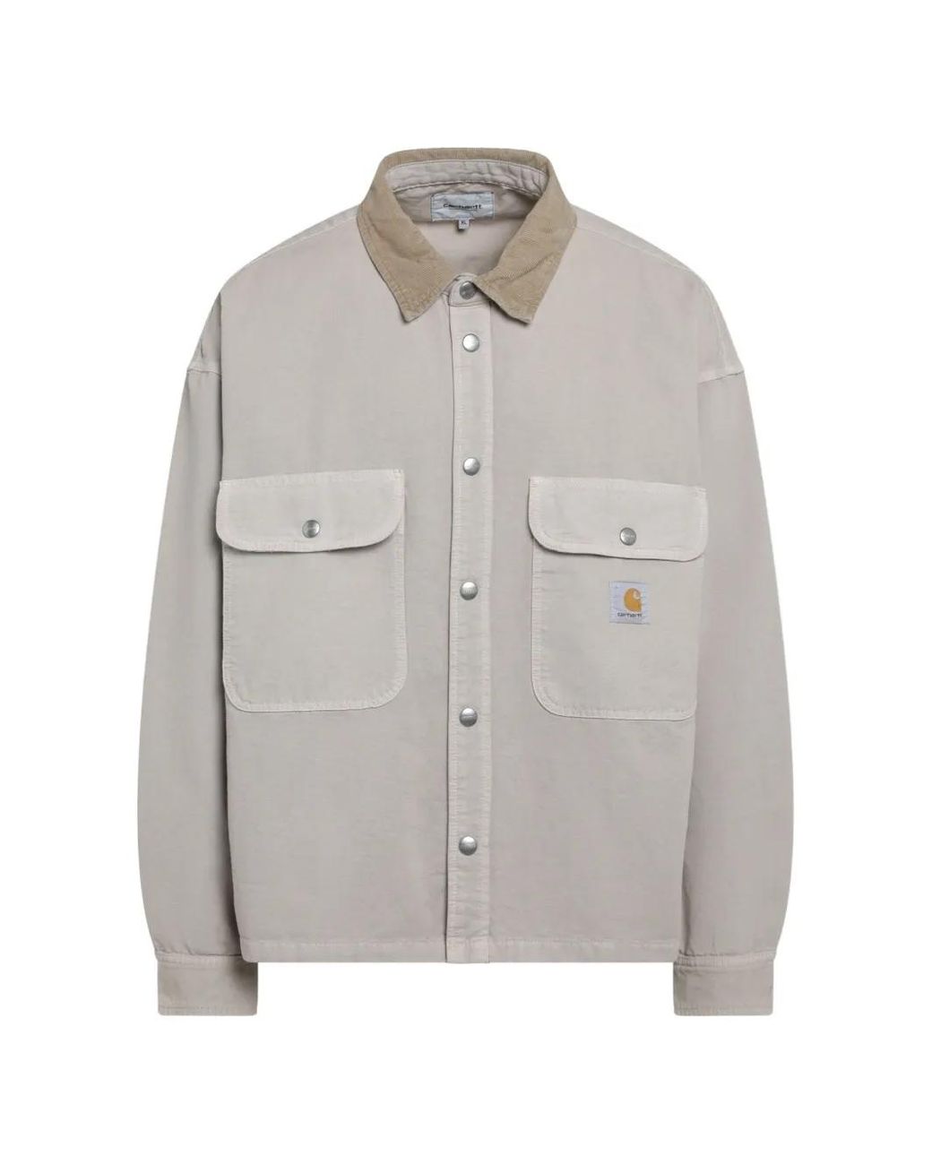 Carhartt Gray Prescott Cotton-Canvas Jacket for men