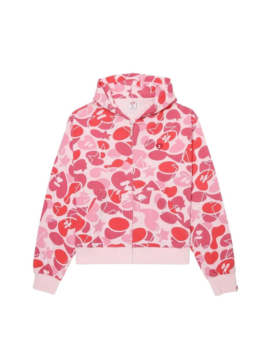 AAPE BY A BATHING AP Red Camouflage-Print Hoodie