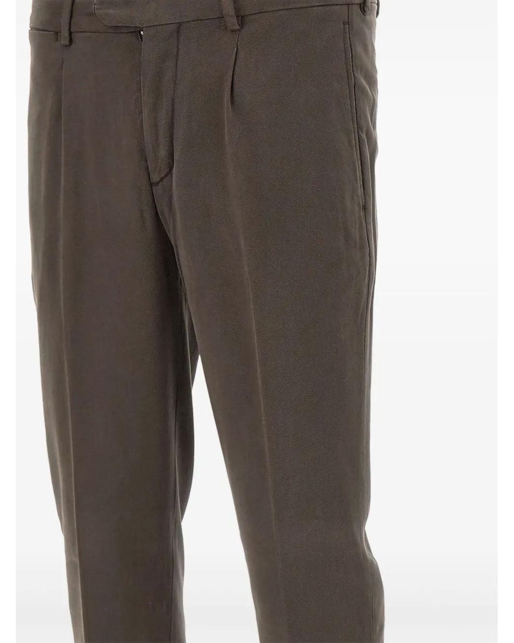 Pantalones Plisados Devore de hombre de color Gray
