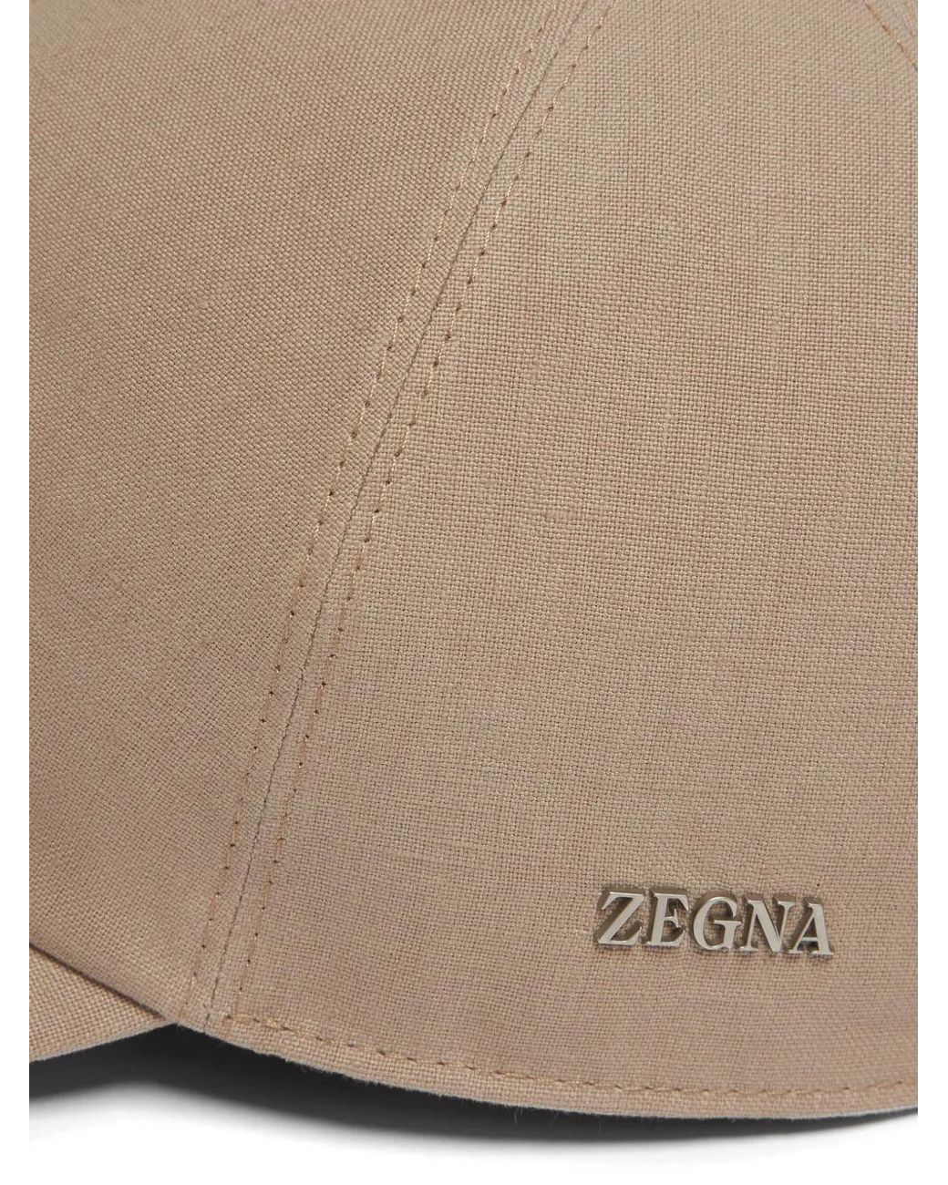 Zegna Natural Oasi Lino Baseball Cap for men