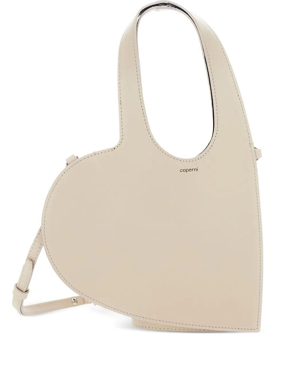 Coperni Natural Sac Porté Épaule Baby Heart À Logo Imprimé