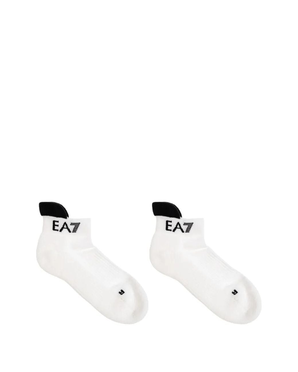 Calcetines Con Logo Estampado EA7 de color White