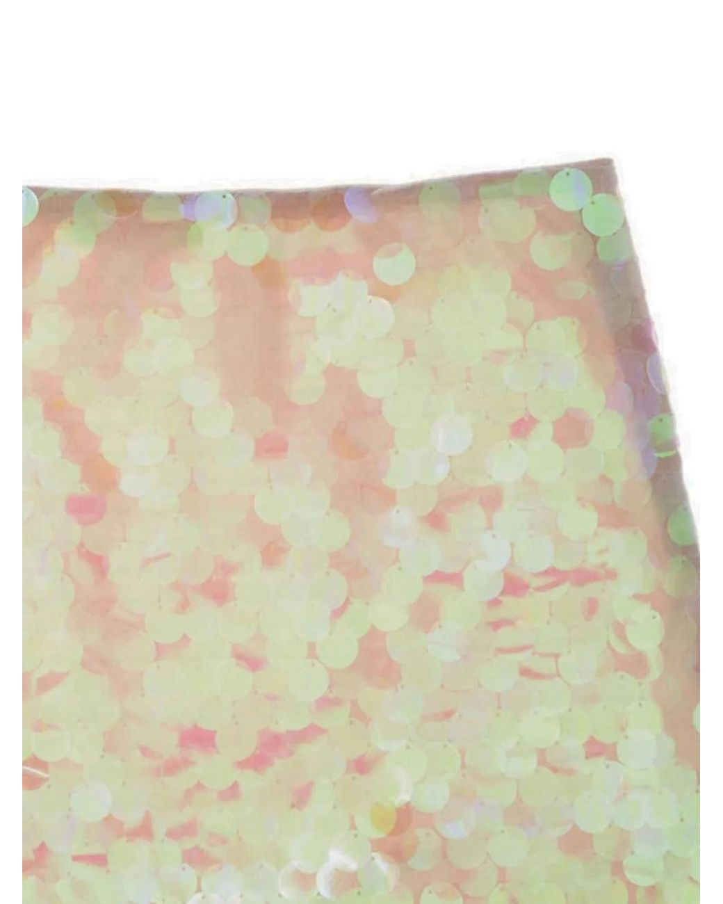 Helmut Lang Natural Sequin Mini Skirt
