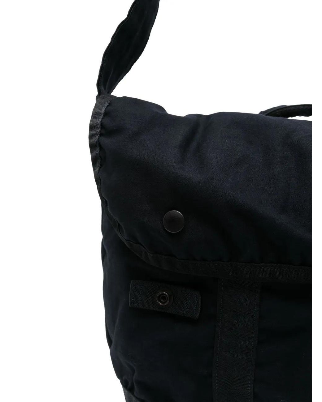 Porter-Yoshida and Co Black Decorative-Studs Shoulder Bag for men