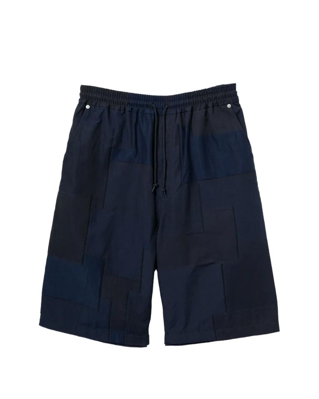Comme des Garçons Blue Short À Design Patchwork for men