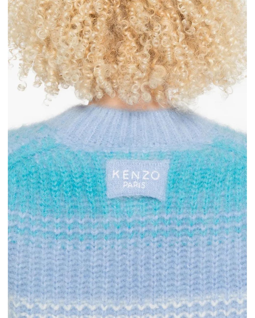 Pull Rayé À Col Rond KENZO en coloris Blue