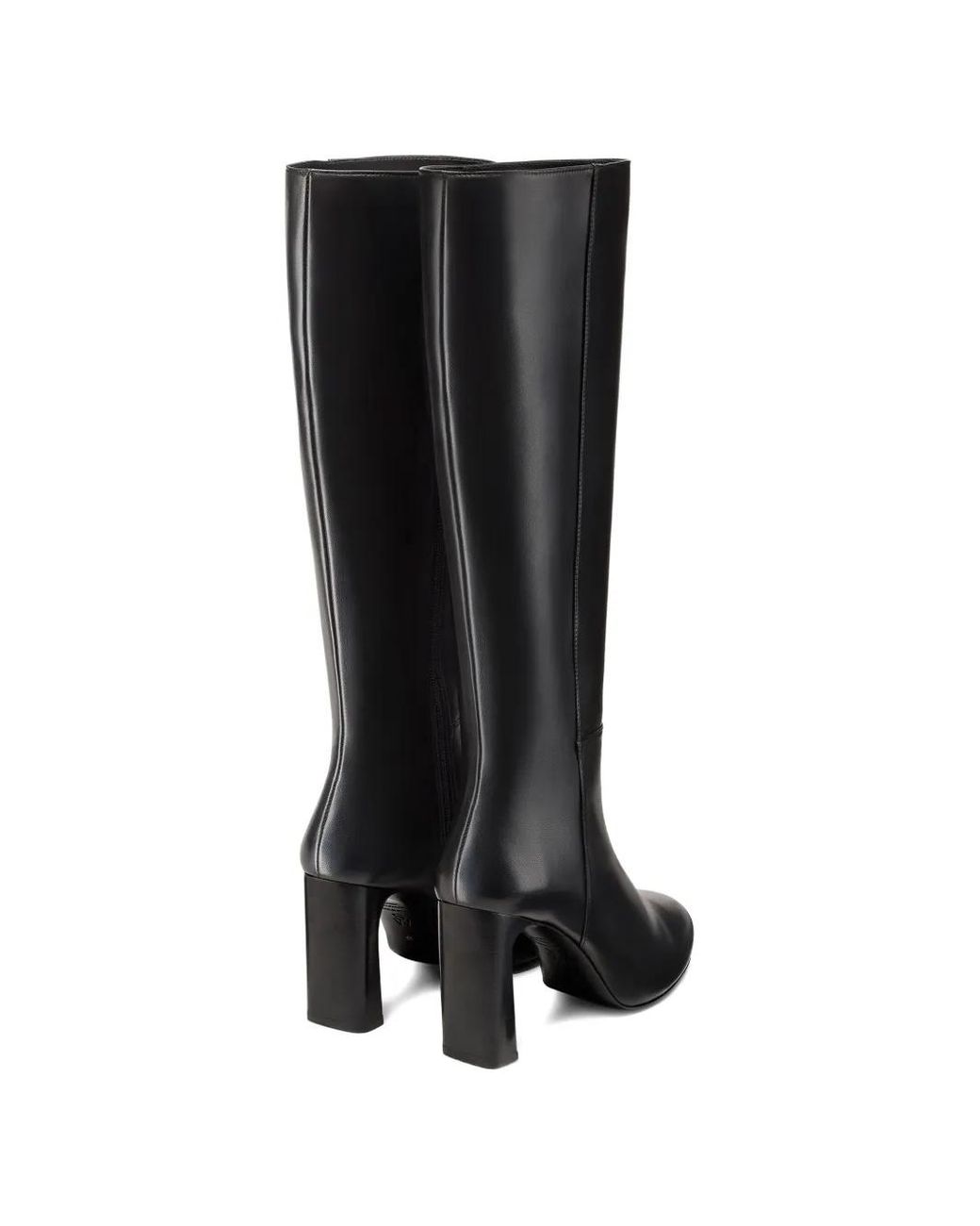 Stuart Weitzman Black Platform Zip Boots