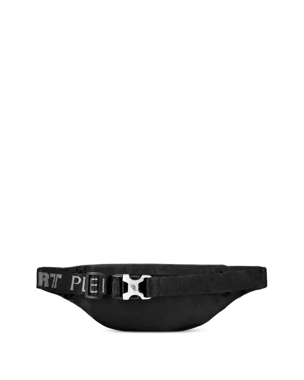 Philipp Plein Black Logo-Print Belt Bag