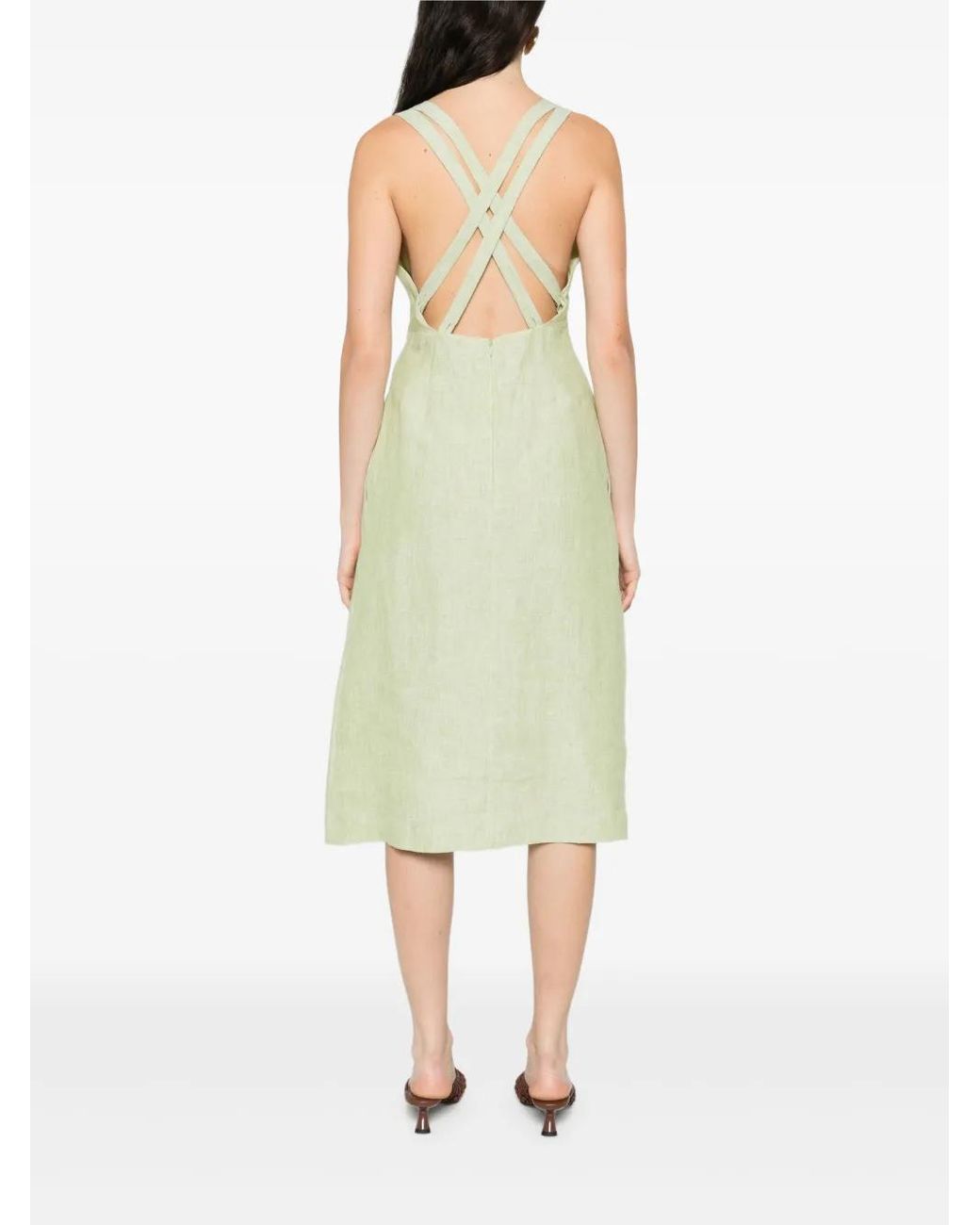 Occleus Green August Midi Dress