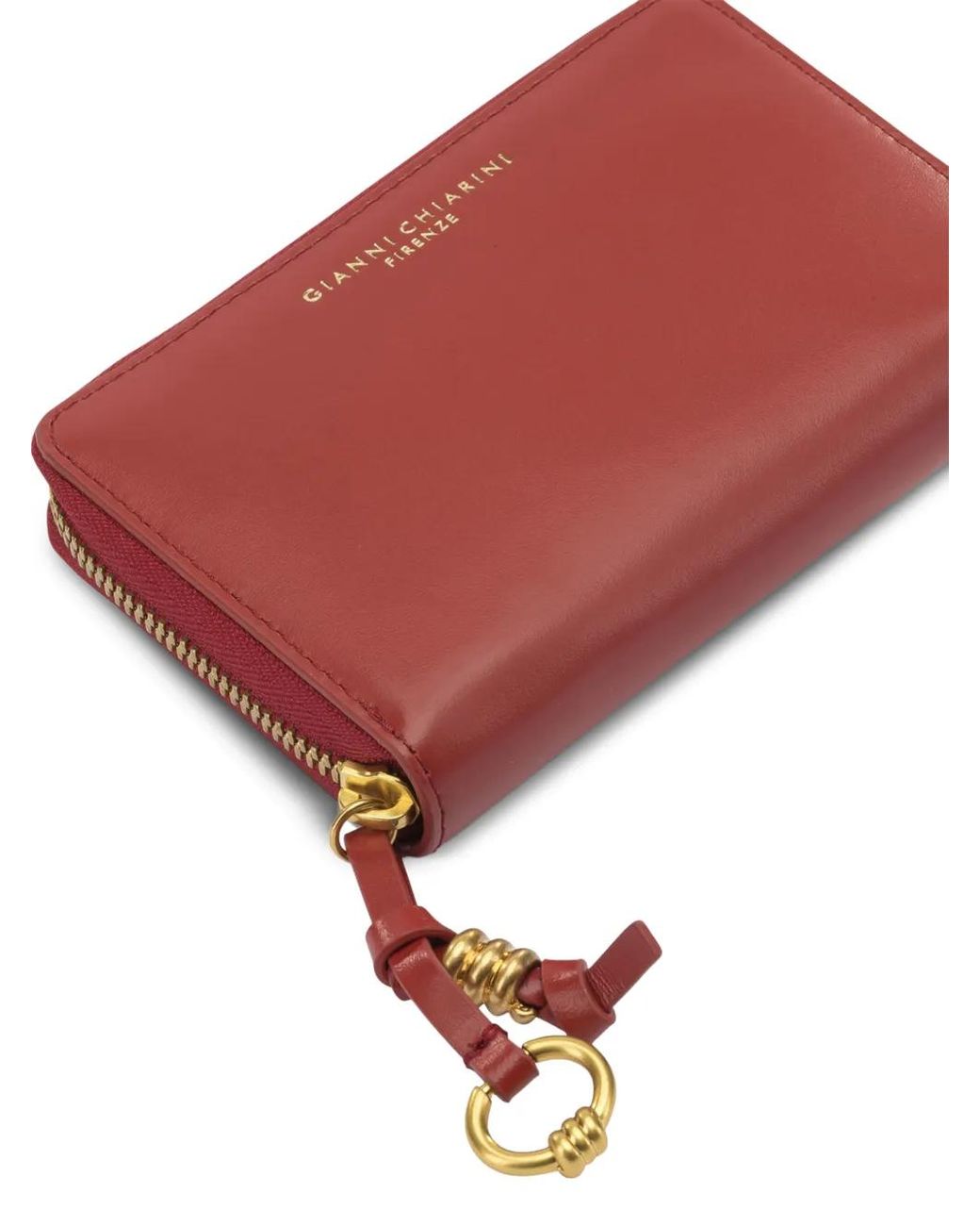 Gianni Chiarini Red Logo-Stamp Wallet