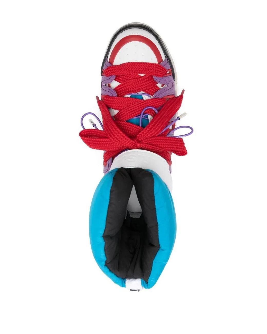 Khrisjoy Blue Puff Quilted High-Top Sneakers