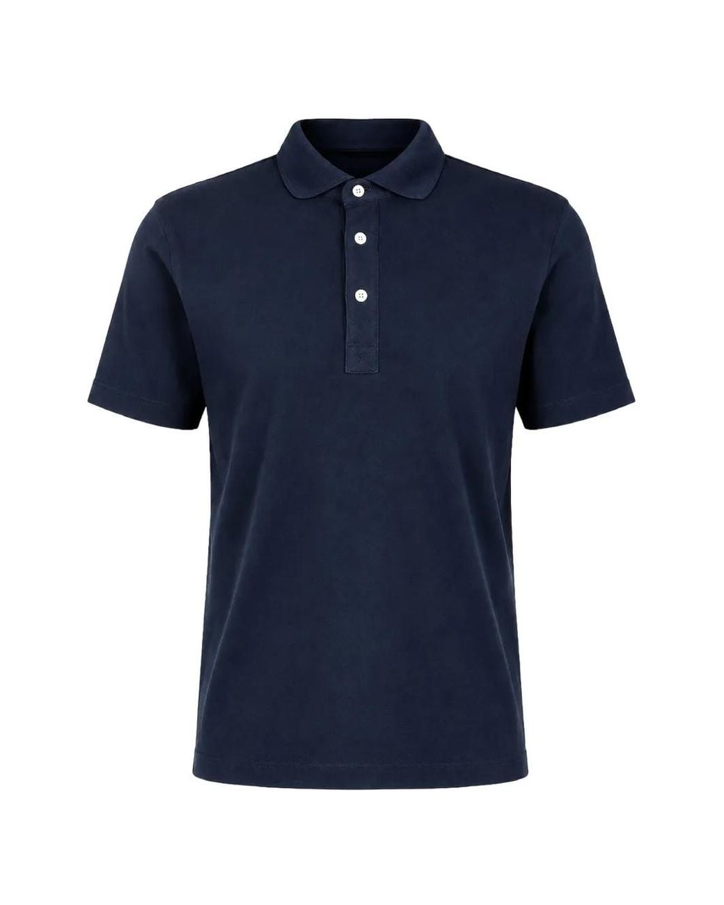 Handvaerk Blue Jersey Polo Shirt for men