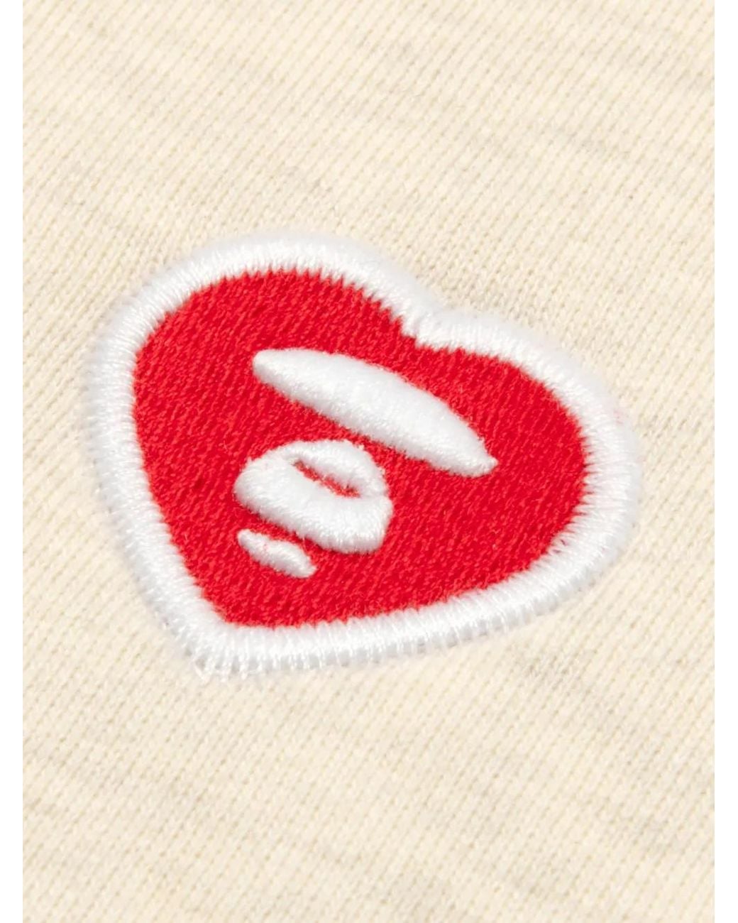 Aape By A Bathing Ape Natural Heart-Motif Button-Up Cardigan for men