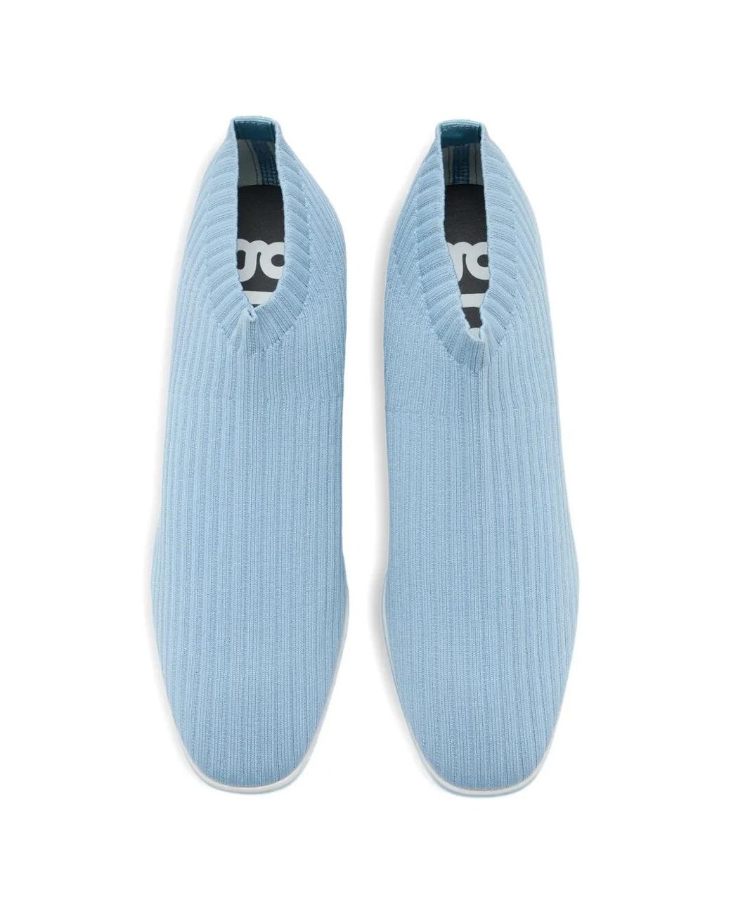 grounds Blue Ribbed Sneakers