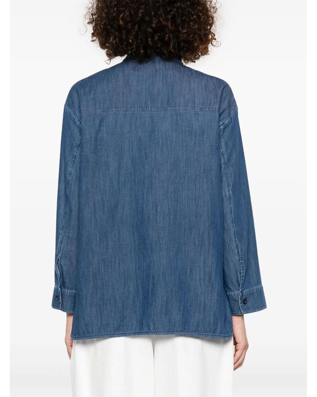 Max Mara Blue Unito Denim Shirt