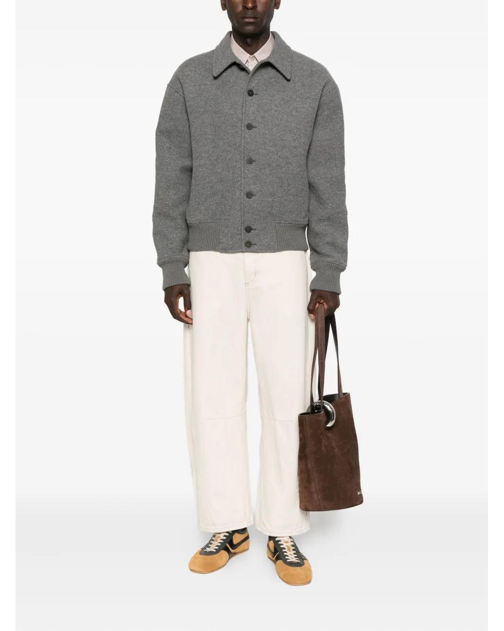 Jacquemus Gray Wool Jacket 'Feltro' for men