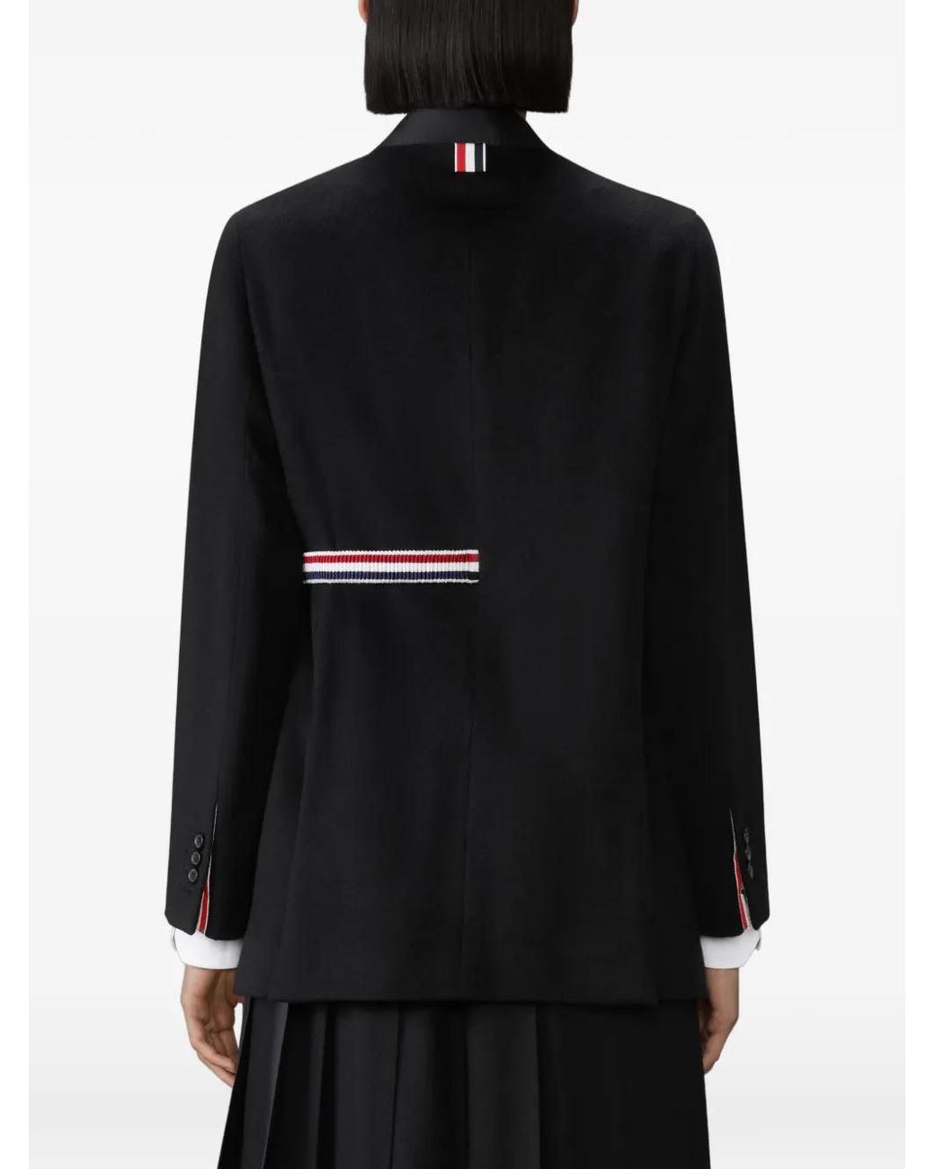 Thom Browne Black Cashmere Wool And Silk 2-In-1 Sportcoat