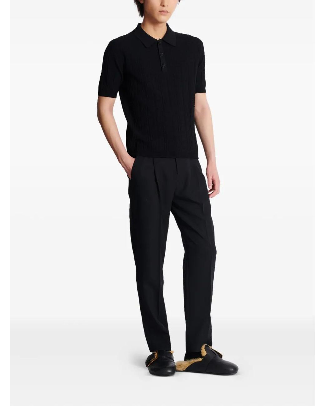 Polo di Balmain in Black da Uomo