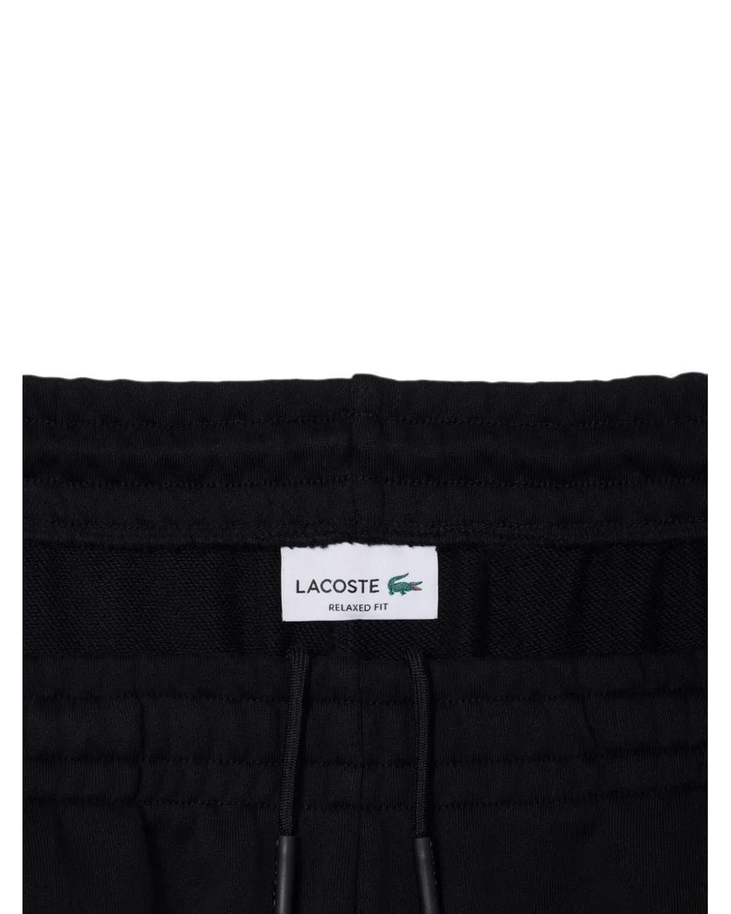 Lacoste Black Relaxed-Fit Sweatpants for men