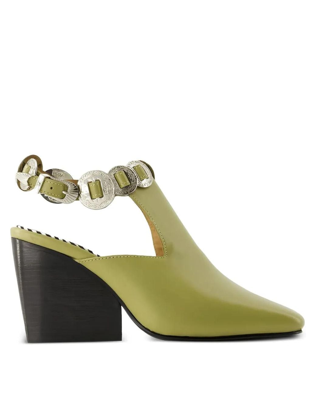 Toga Green Leather Pumps
