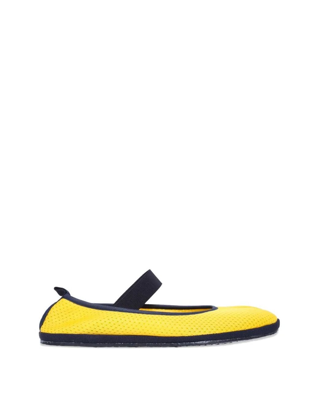 DROGHERIA CRIVELLINI Yellow Ballerines Fu-Tabi En Mesh