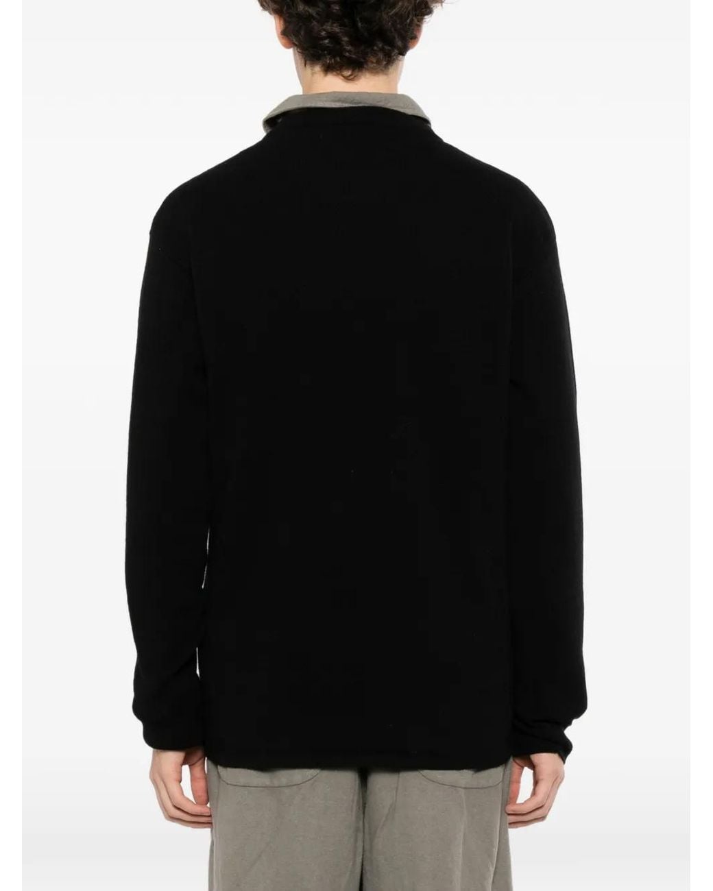 Massimo Osti Studio Black Logo-Print Sweatshirt for men