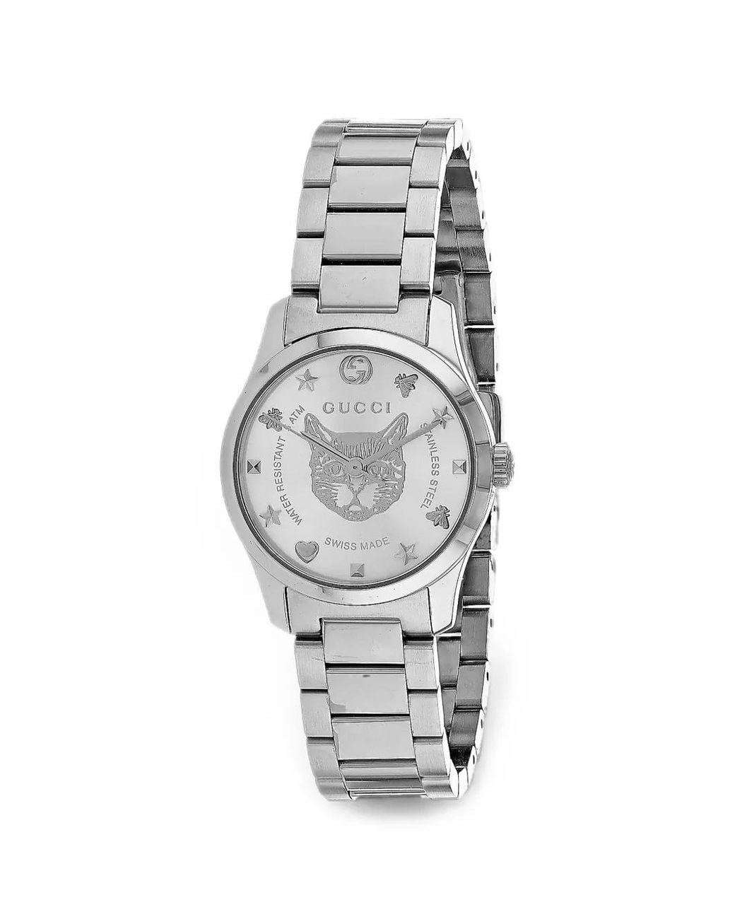 Gucci White G-Timeless 27Mm