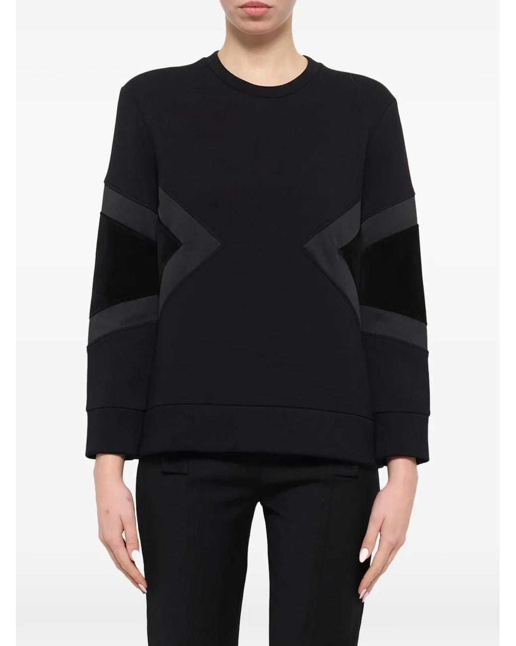 Neil Barrett Black Panelled Sweatshirt