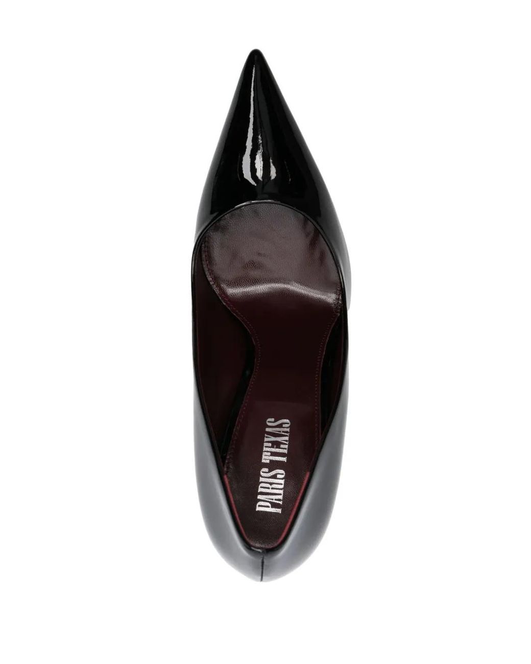 Paris Texas Black Pointed-Toe Leather Pumps