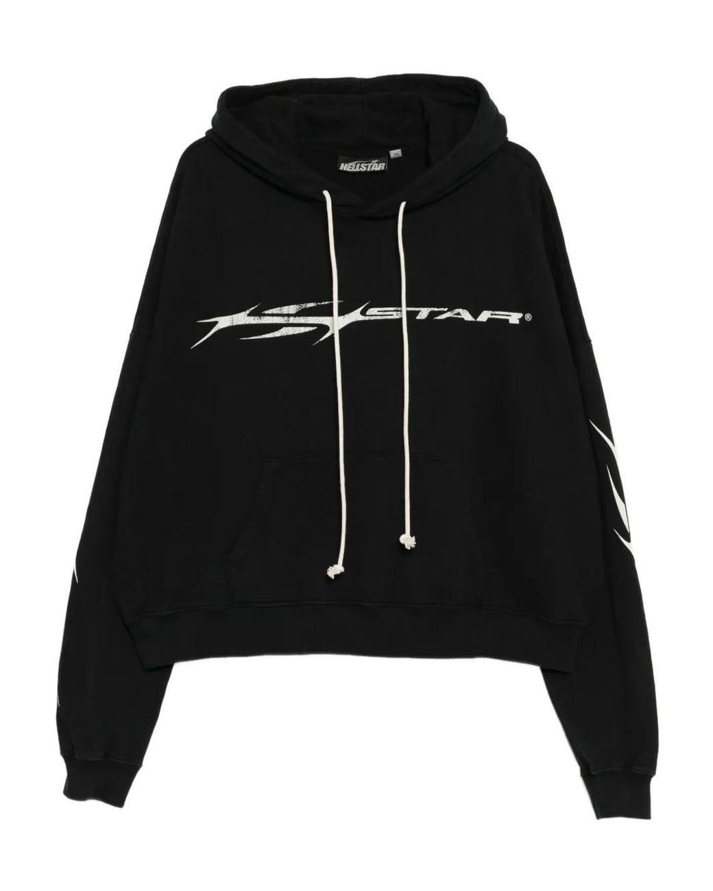 HELLSTAR Black Hstar Hoodie for men