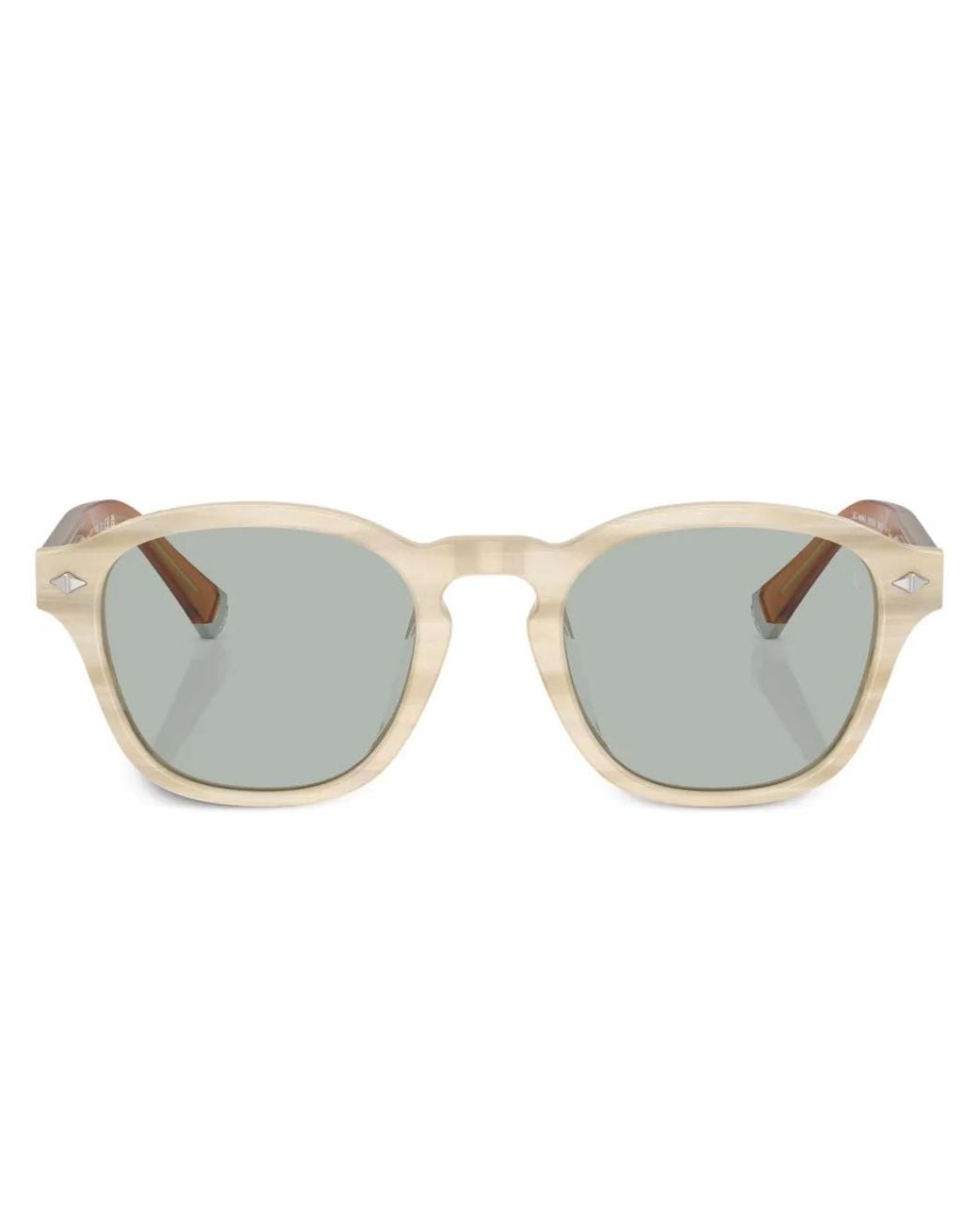 Brunello Cucinelli Gray Bc4006S Round-Frame Sunglasses