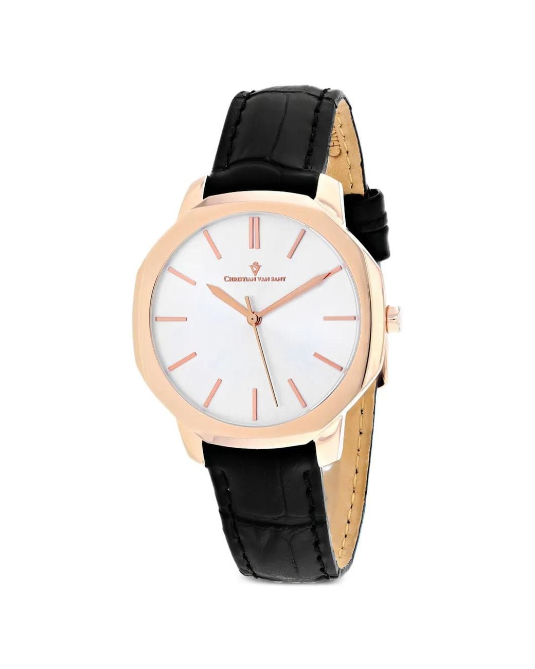 Christian Van Sant White Octave Slim 37Mm Watch