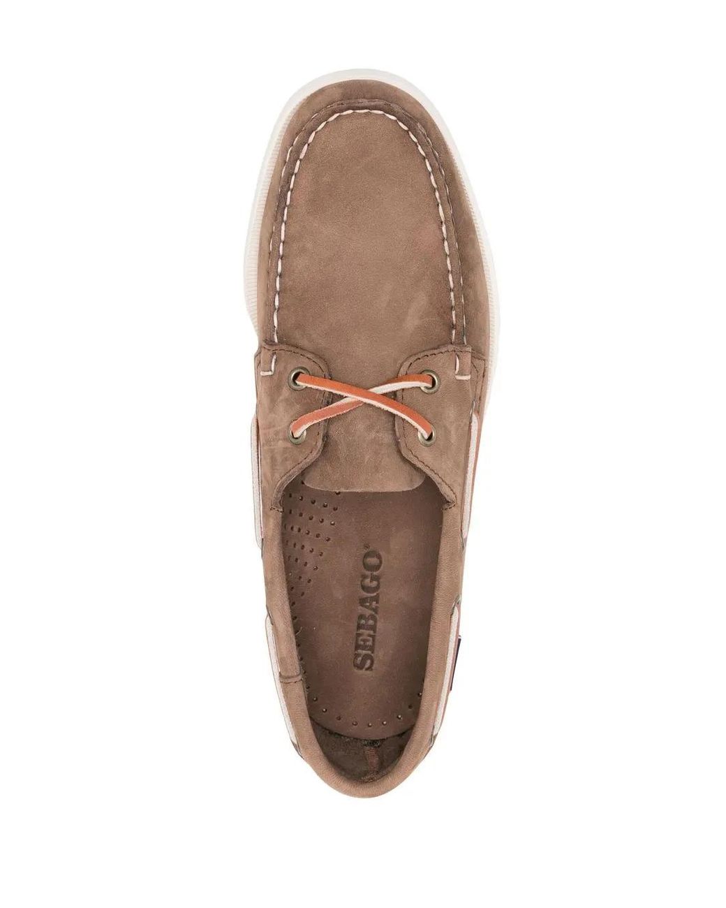 Sebago Brown Portland Boat Shoes for men