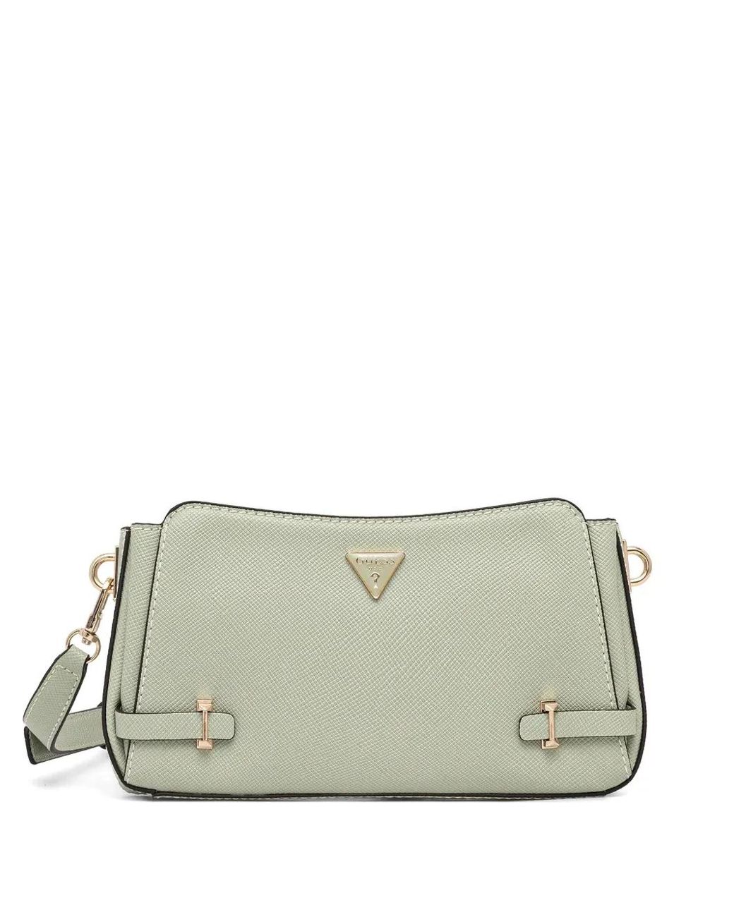 Guess Gray Rosalba Buckle Cross Body Bag