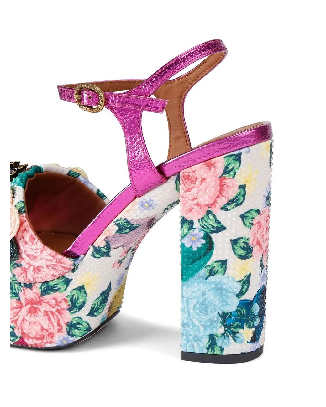 Kurt Geiger Pink Kensington Platform Heels