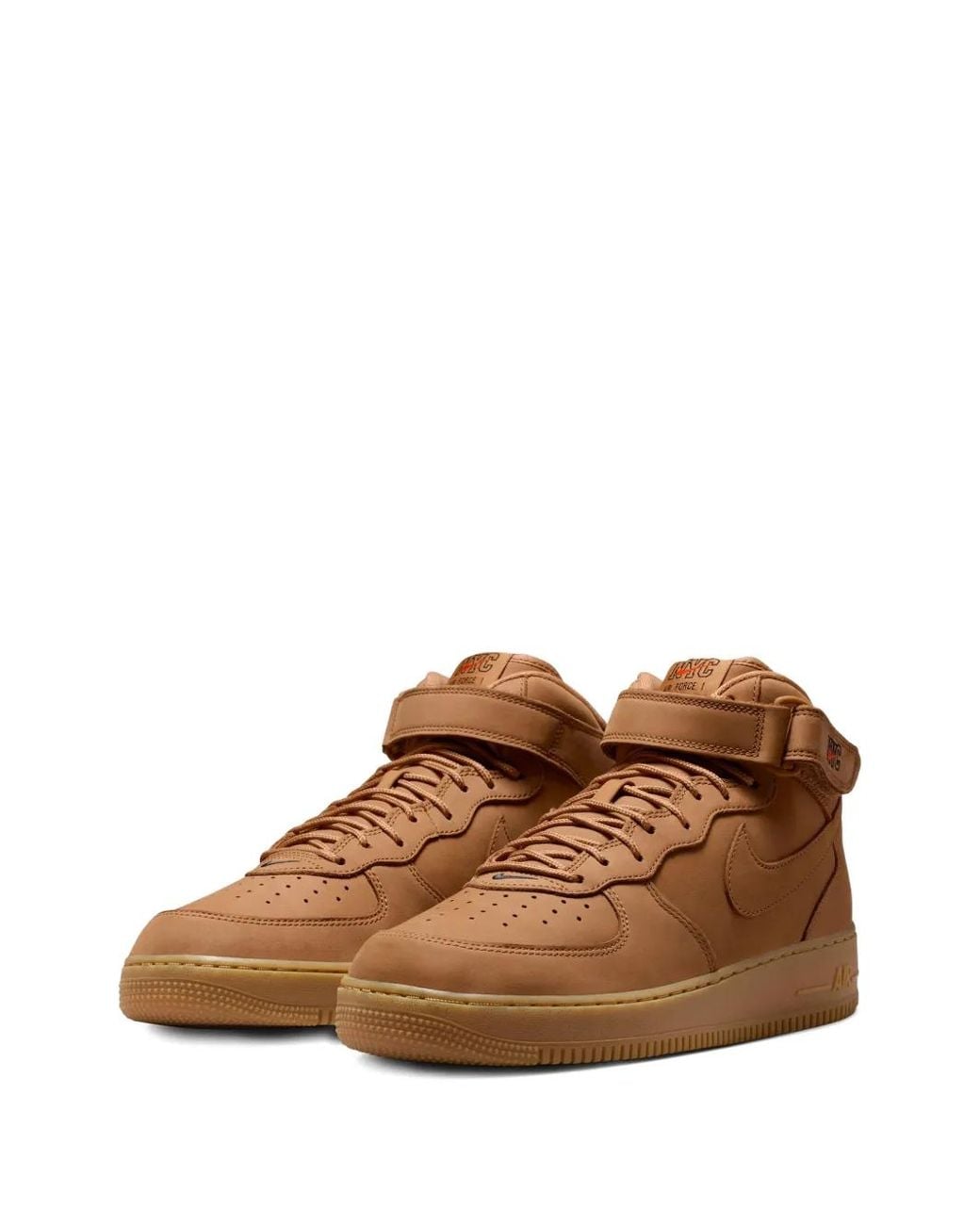 Nike Brown Baskets Air Force 1 En Daim for men