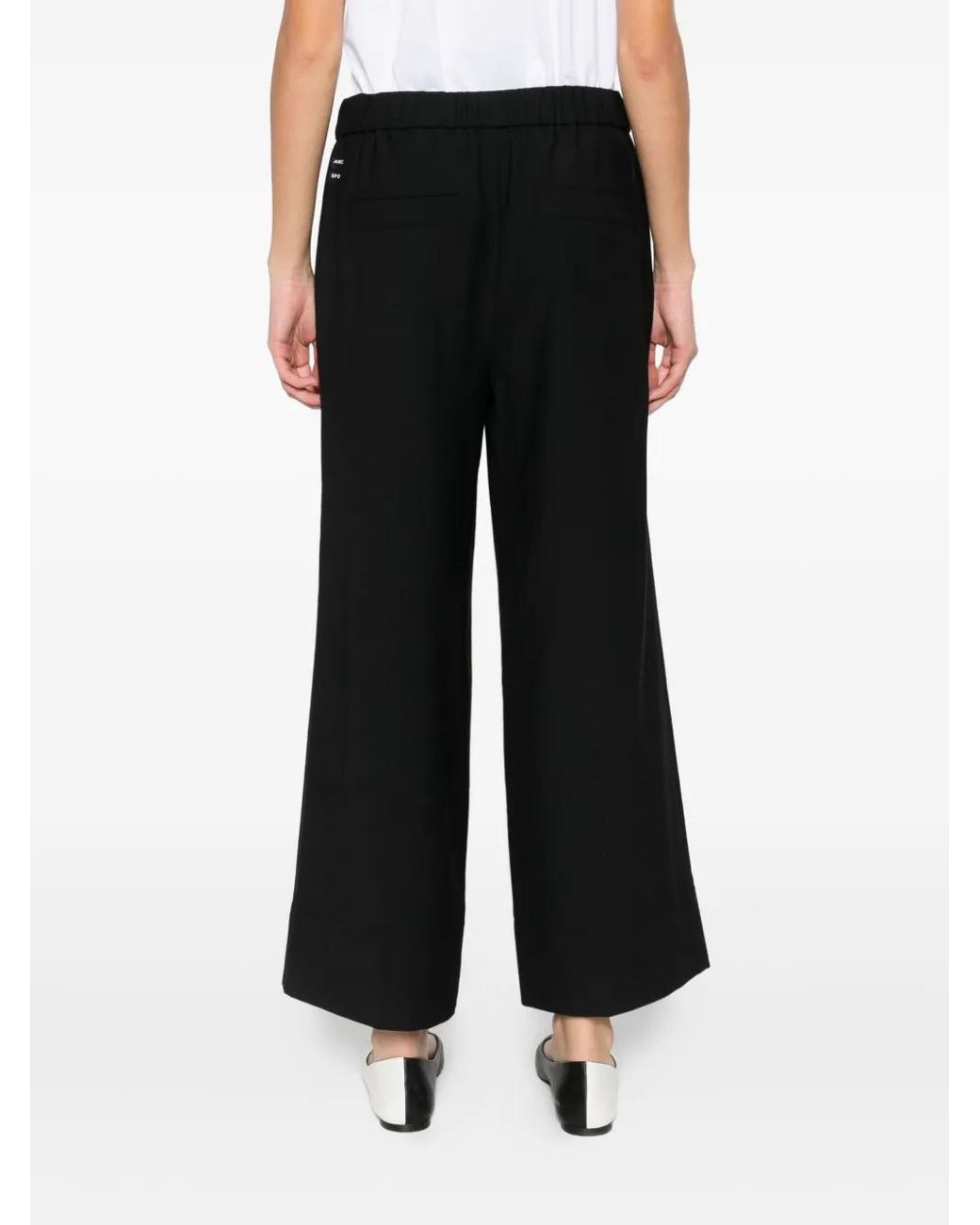 Marc Cain Black Welkom Drawstring-Waist Trousers