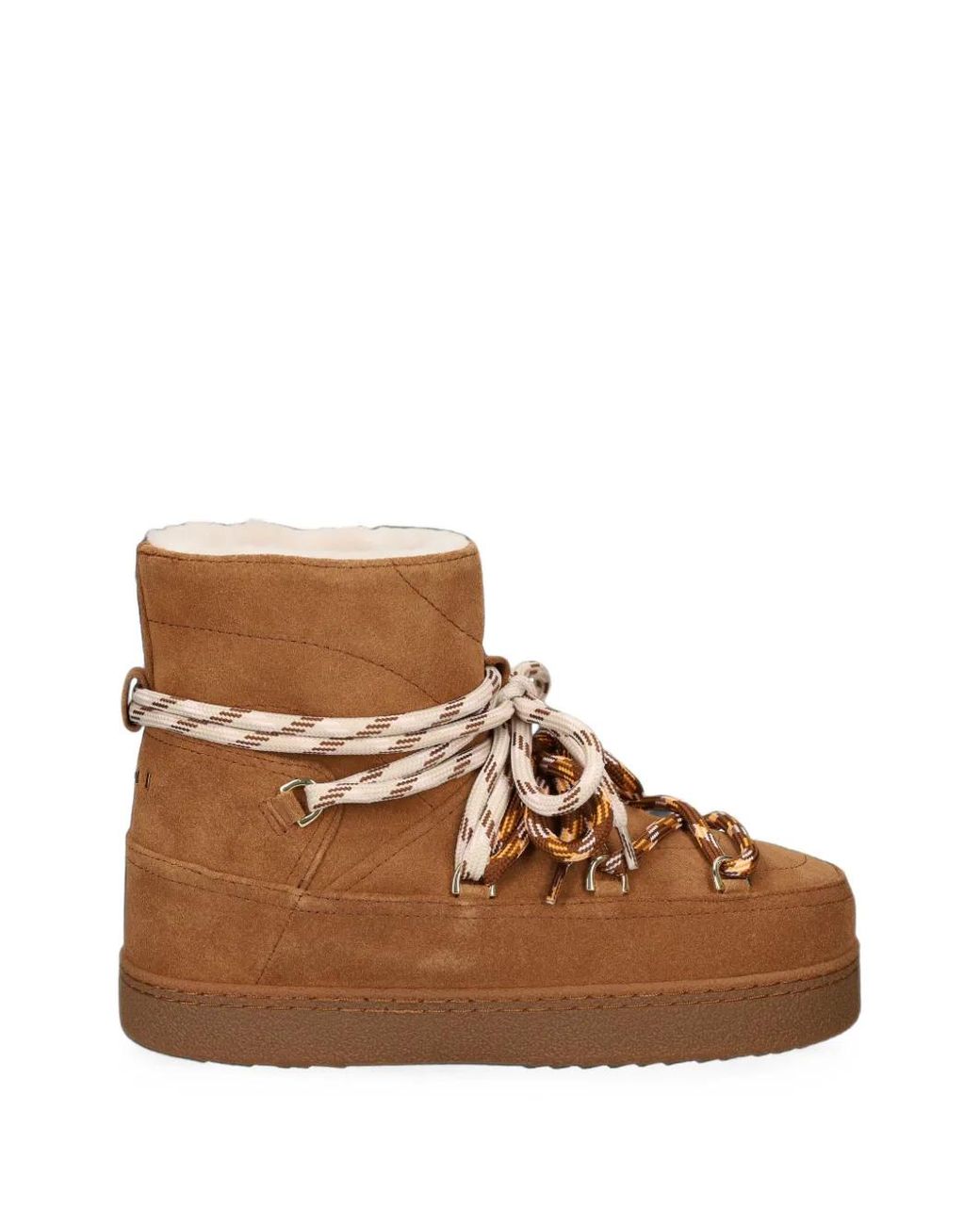 Inuikii Brown Lace-Up Suede Boots