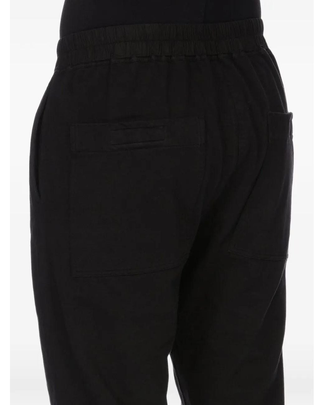 Rick Owens Black Temple Berlin Drawstring Pants for men