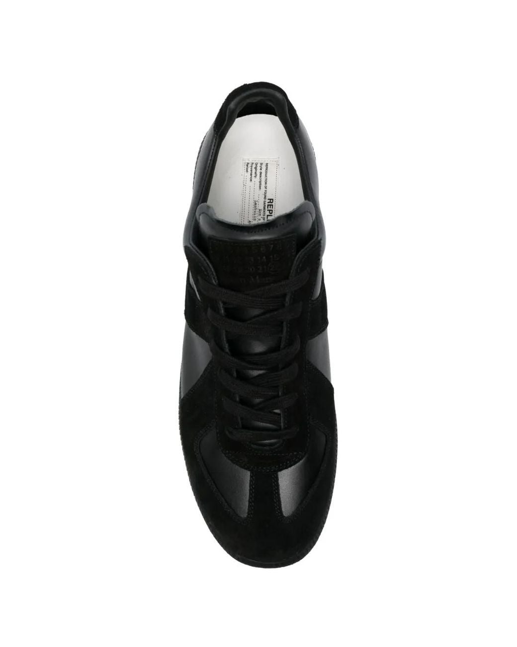Maison Margiela Black Replica Sneakers for men