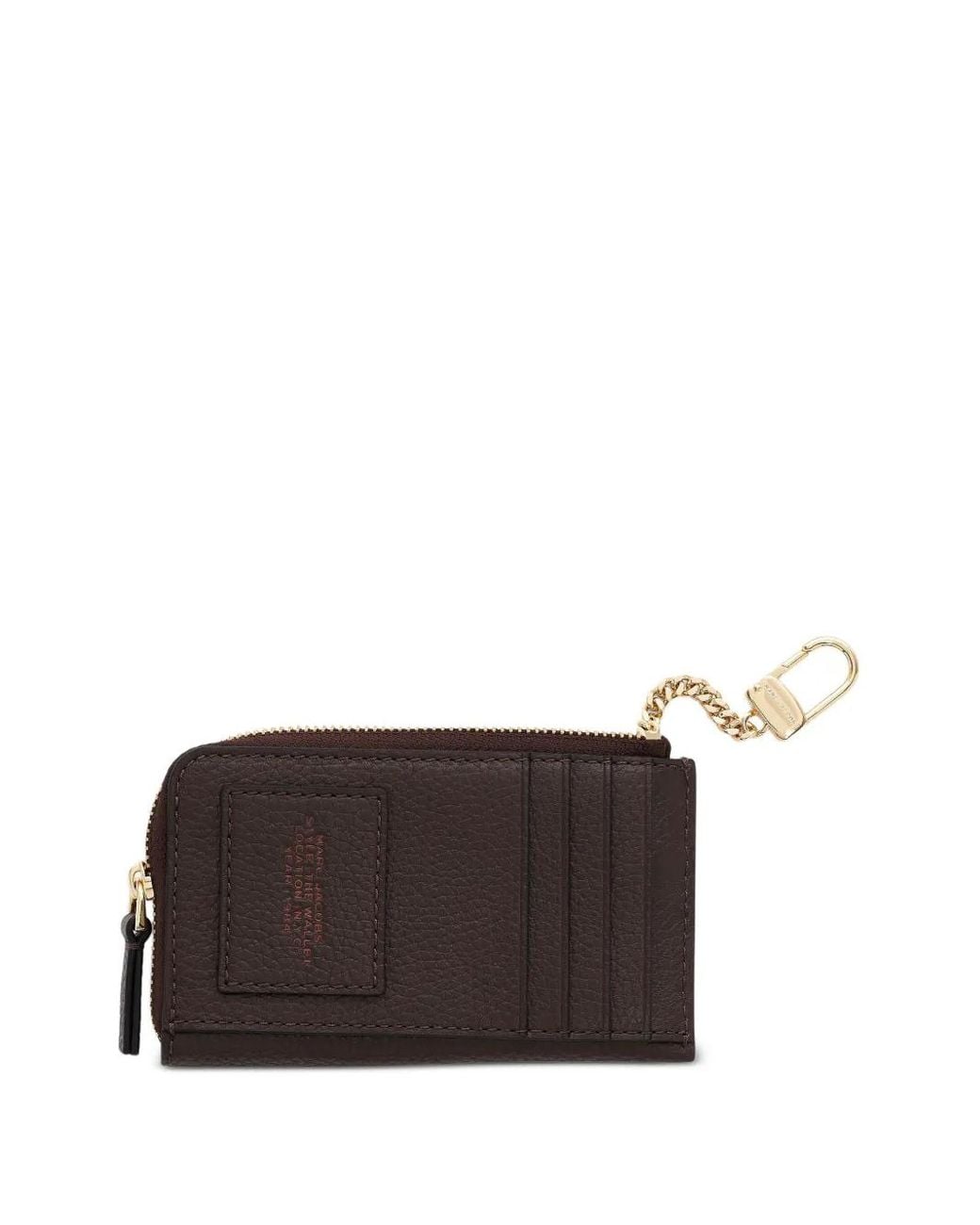 Marc Jacobs Brown Top-Zip Leather Wallet