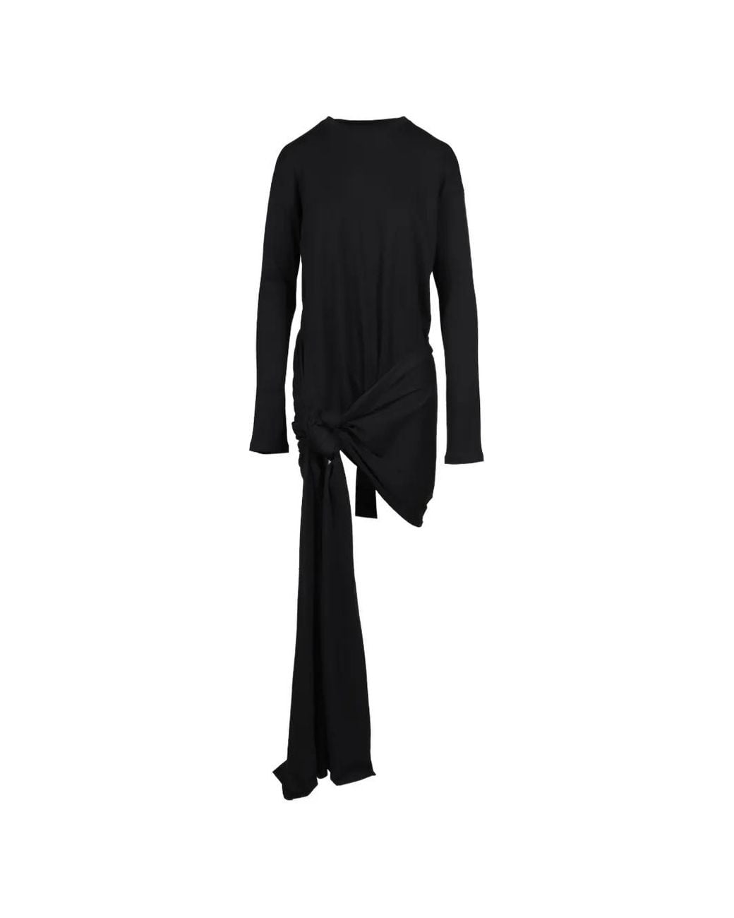 GIMAGUAS Black Ashley Draped Mini Dress
