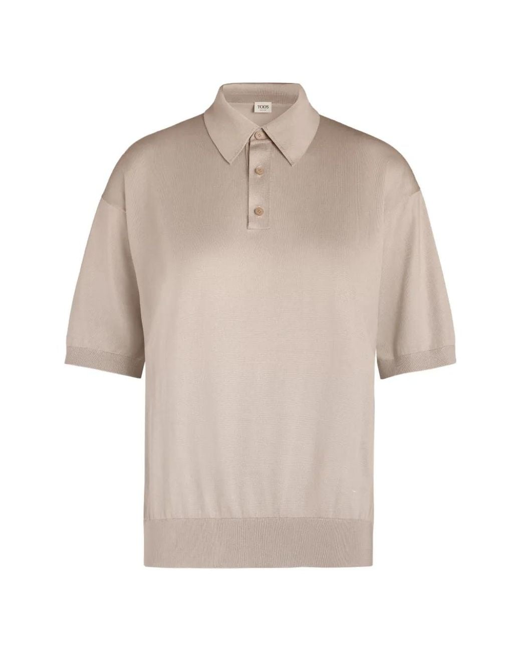 Tod's Natural Button-Fastening Polo Shirt