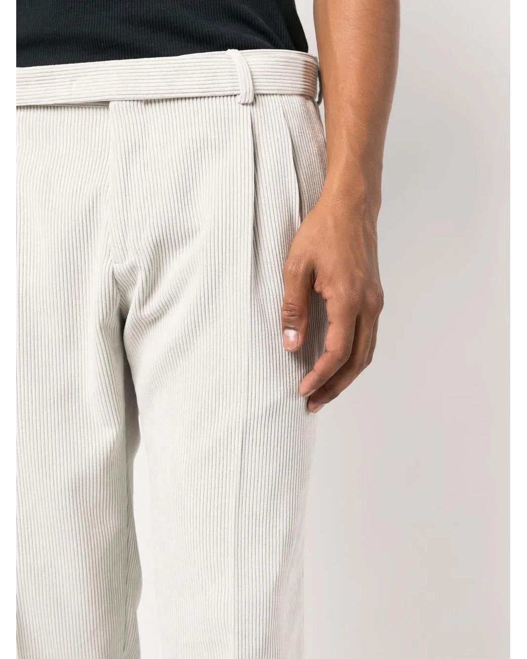 Briglia 1949 Natural Corduroy Straight-Leg Trousers for men