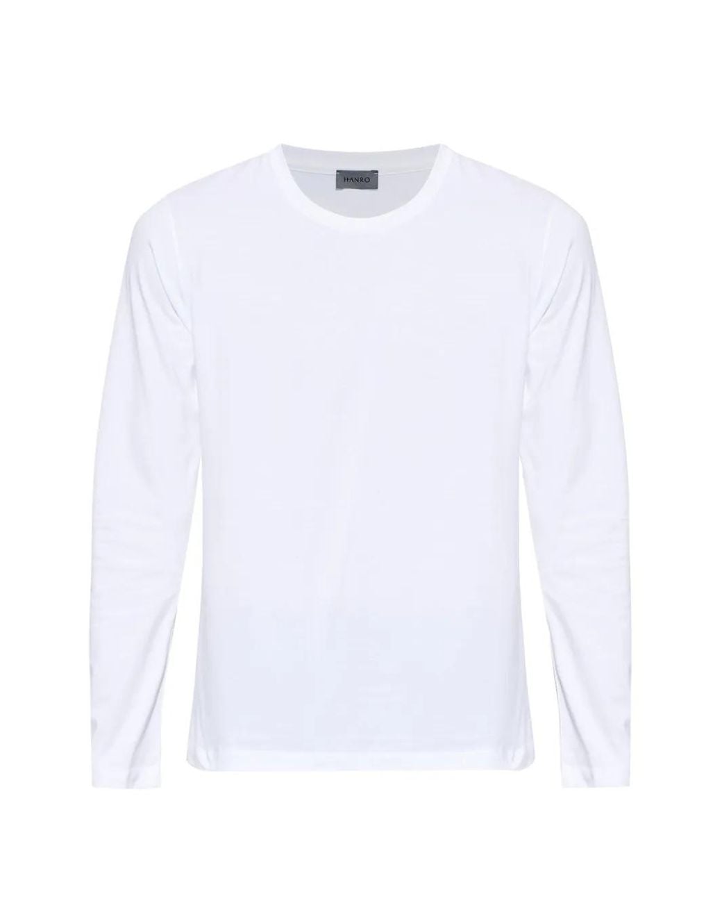 Hanro White Long-Sleeve T-Shirt for men