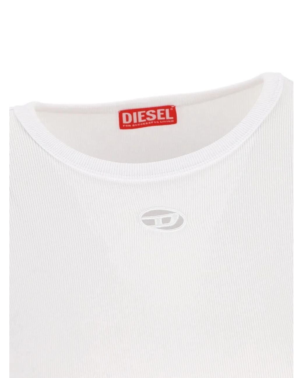 DIESEL White T-Ribber-Od T-Shirt