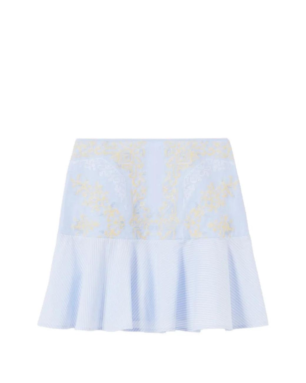 Claudie Pierlot Blue Short Printed Skirt