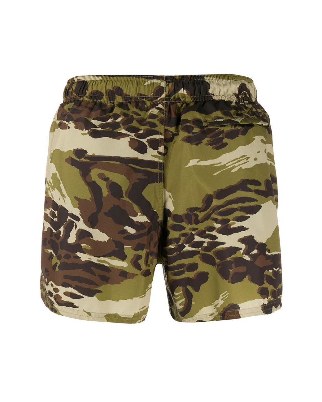 Givenchy Green Camouflage-Print Swim Shorts for men